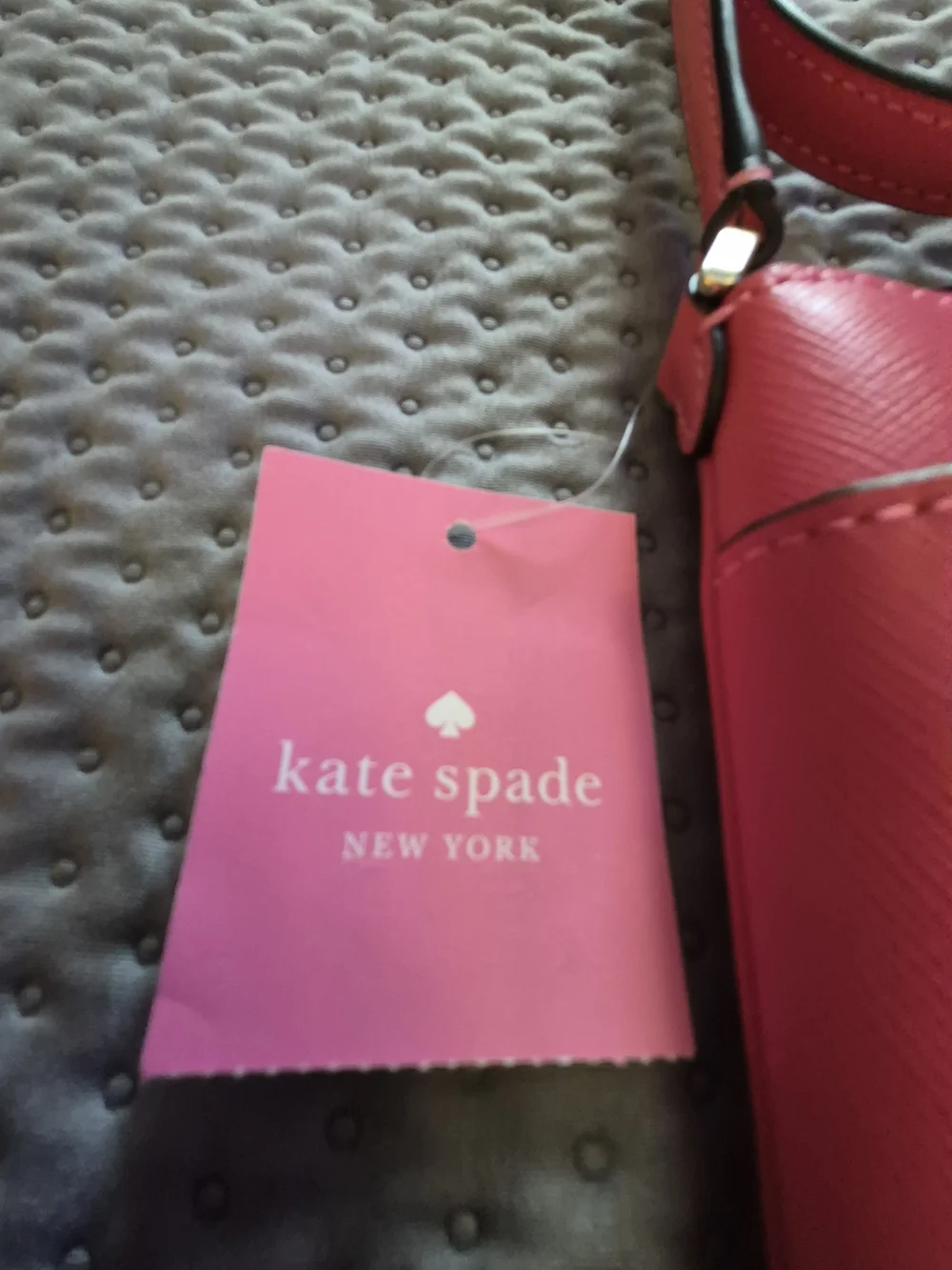 NWT Kate Spade New York Sadie Saffiano Leather Crossbody Top Zip Pink Bag
